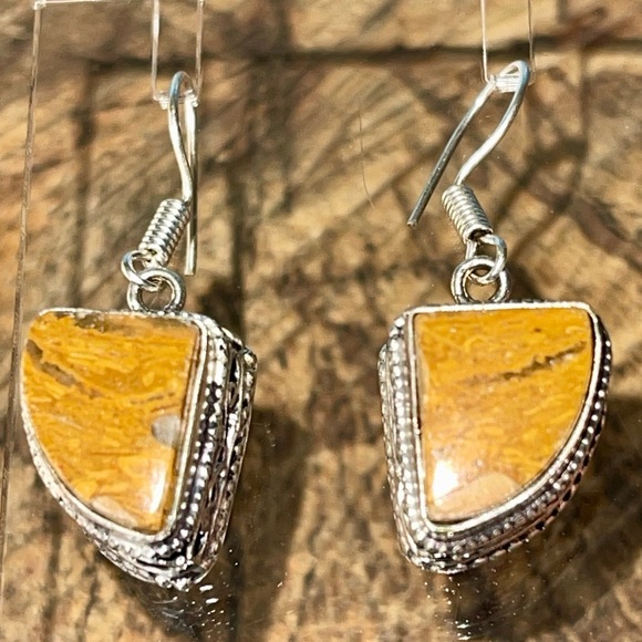 Picture Jasper Earrings 1 1/4” - Picture 5 of 9